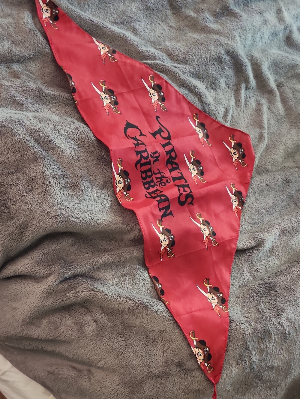 Disney Red Pirate Mickey Bandana Scarf